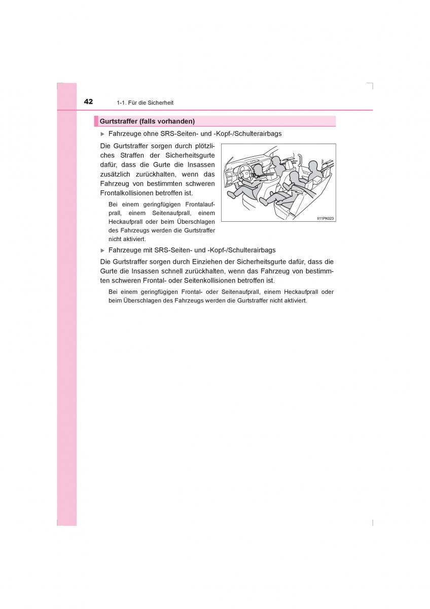 Toyota Hilux VIII 8 AN120 AN130 Handbuch / page 42