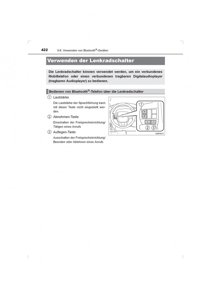 Toyota Hilux VIII 8 AN120 AN130 Handbuch / page 422