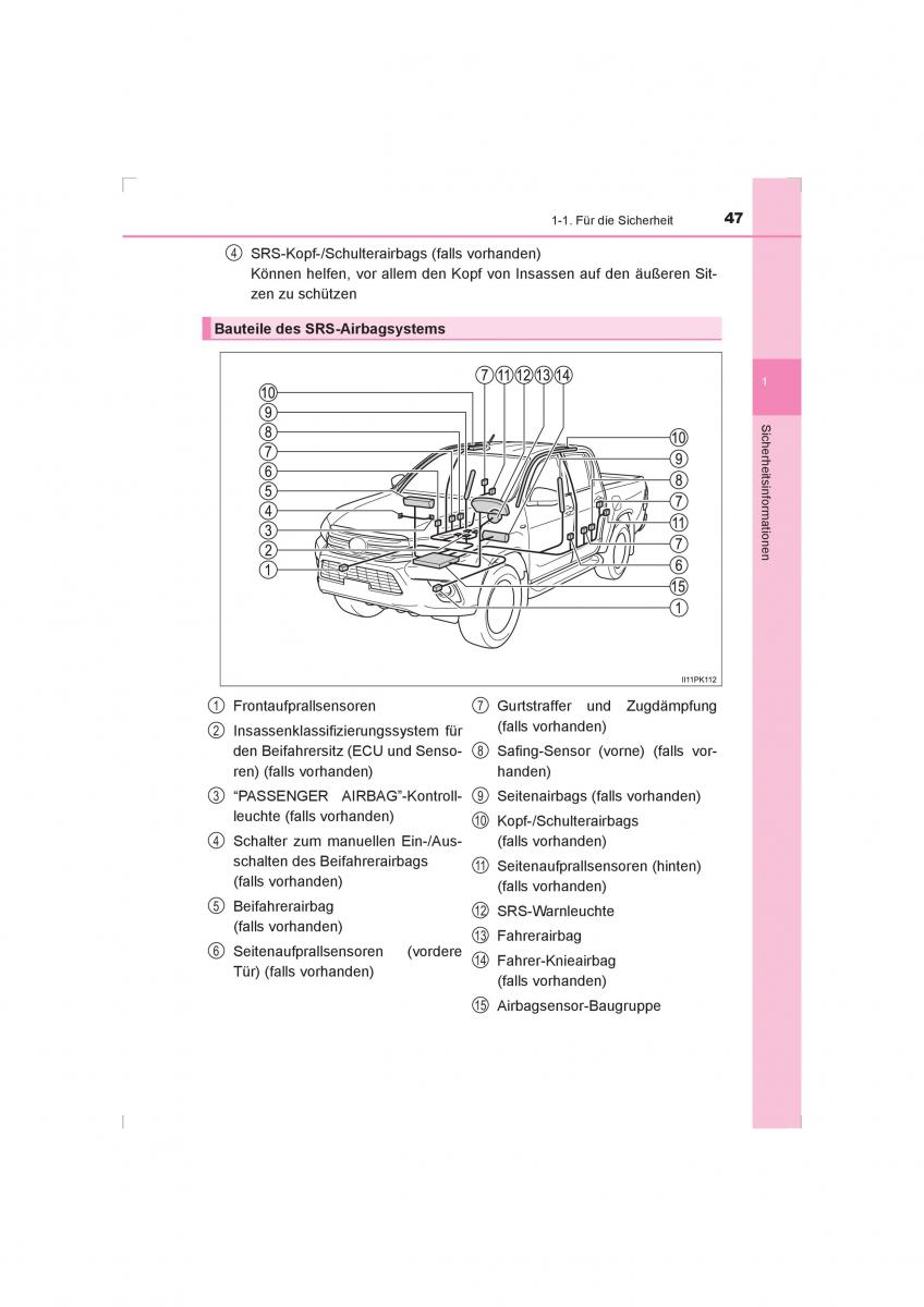 Toyota Hilux VIII 8 AN120 AN130 Handbuch / page 47