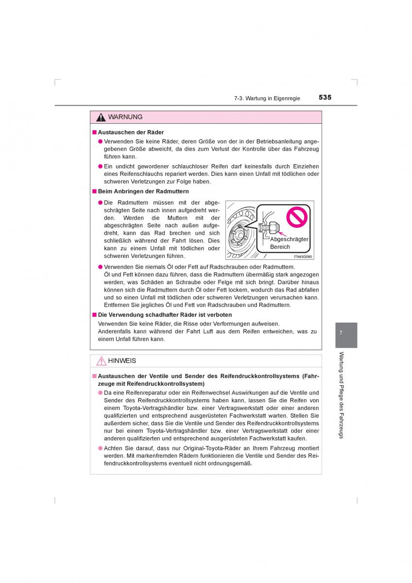 Toyota Hilux VIII 8 AN120 AN130 Handbuch / page 535