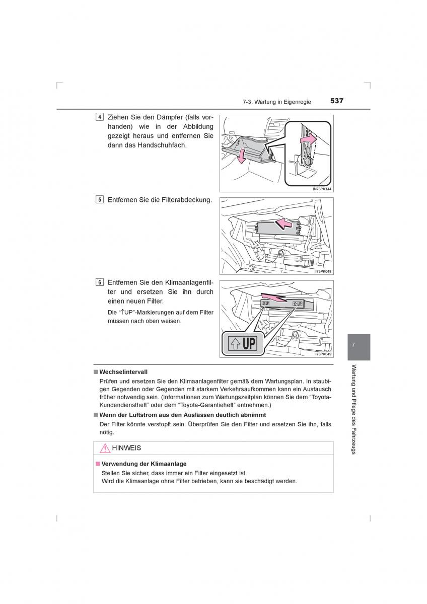 Toyota Hilux VIII 8 AN120 AN130 Handbuch / page 537