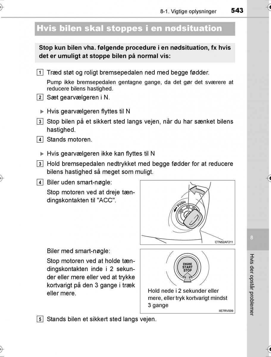 Toyota Hilux VIII 8 AN120 AN130 Bilens instruktionsbog / page 543