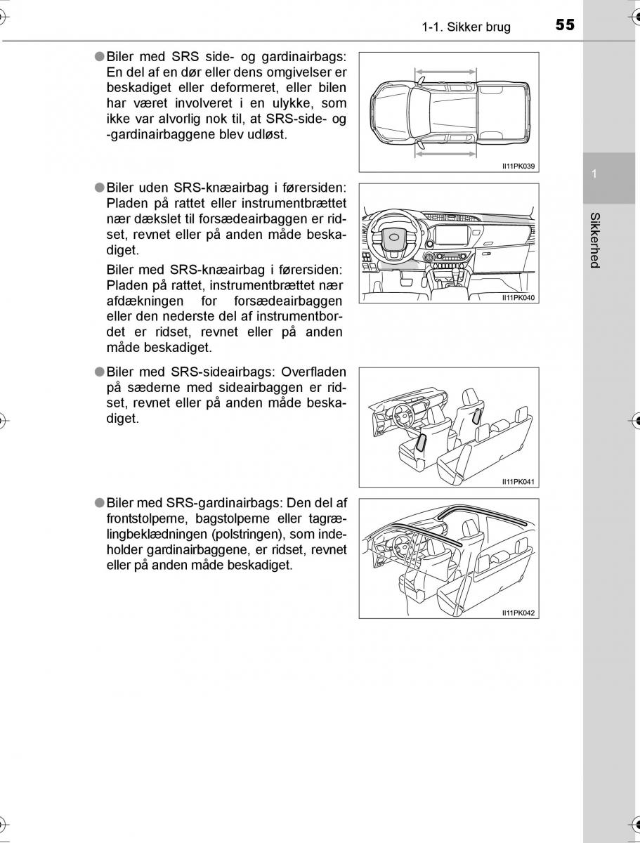 Toyota Hilux VIII 8 AN120 AN130 Bilens instruktionsbog / page 55