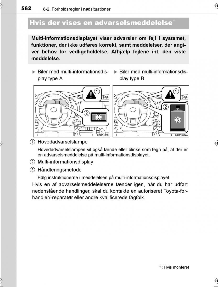 Toyota Hilux VIII 8 AN120 AN130 Bilens instruktionsbog / page 562