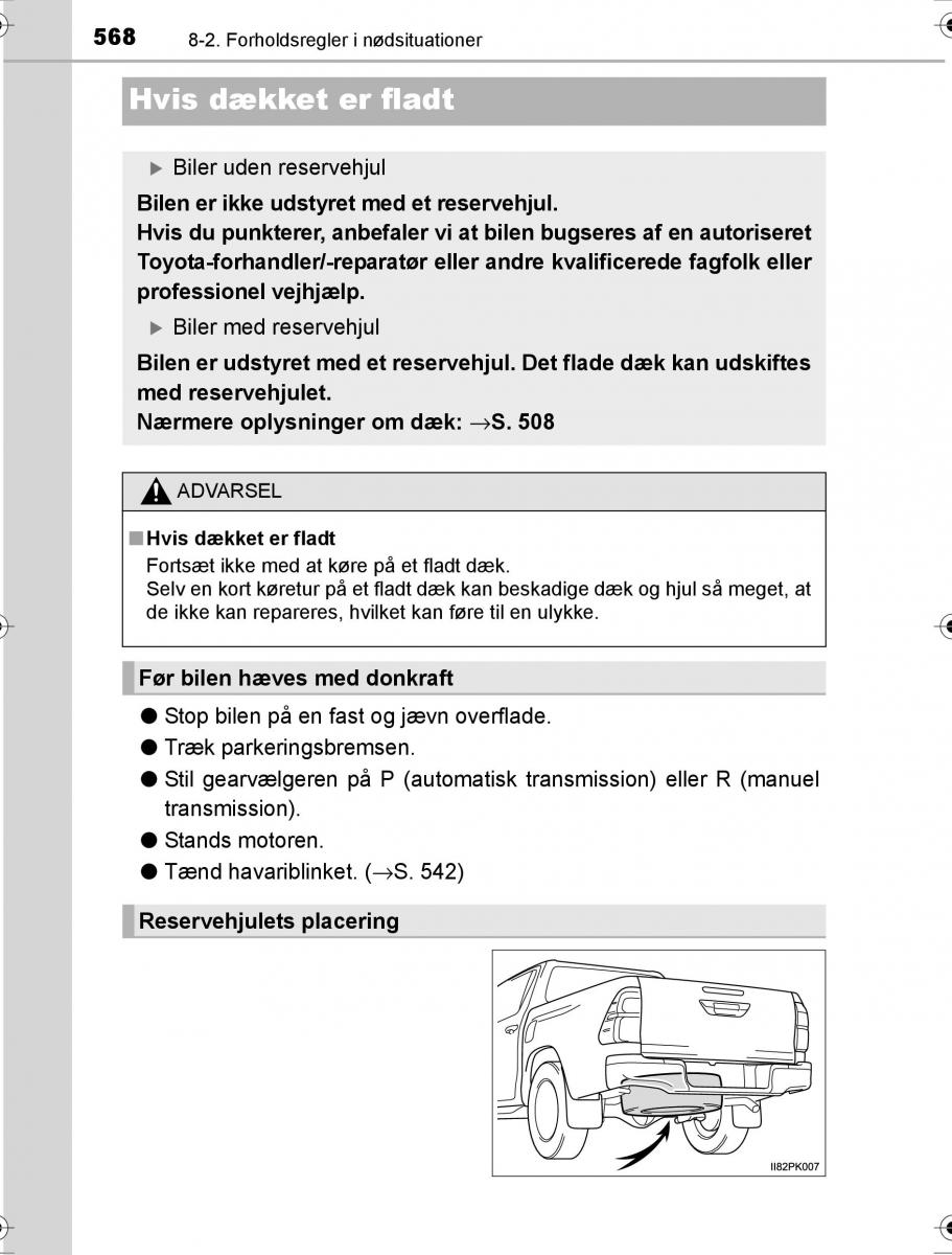 Toyota Hilux VIII 8 AN120 AN130 Bilens instruktionsbog / page 568