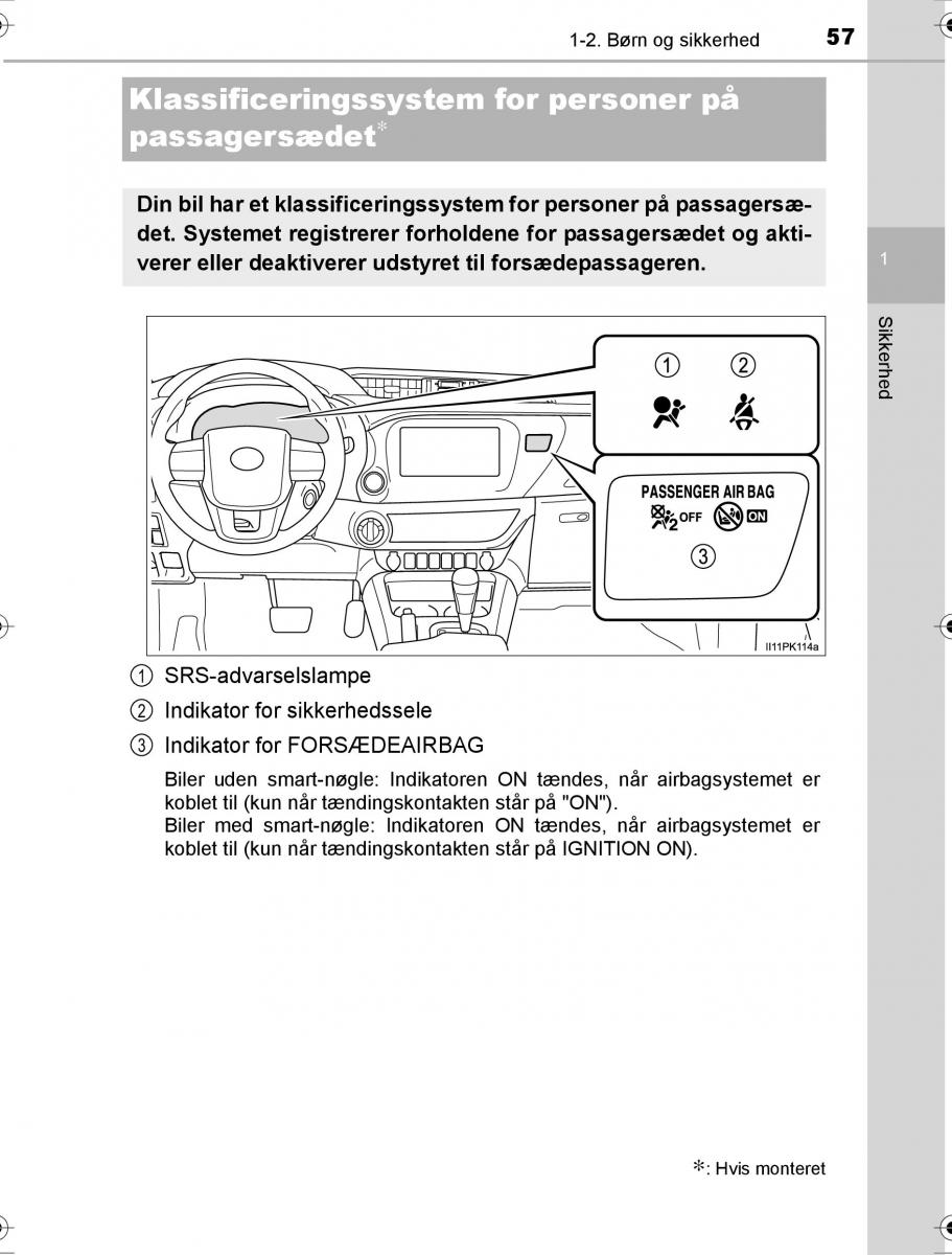 Toyota Hilux VIII 8 AN120 AN130 Bilens instruktionsbog / page 57