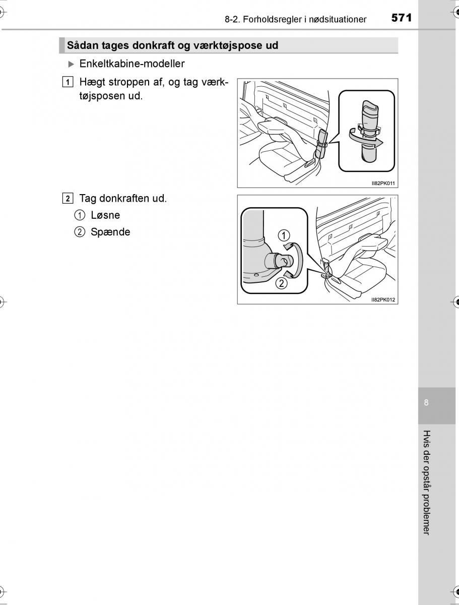 Toyota Hilux VIII 8 AN120 AN130 Bilens instruktionsbog / page 571