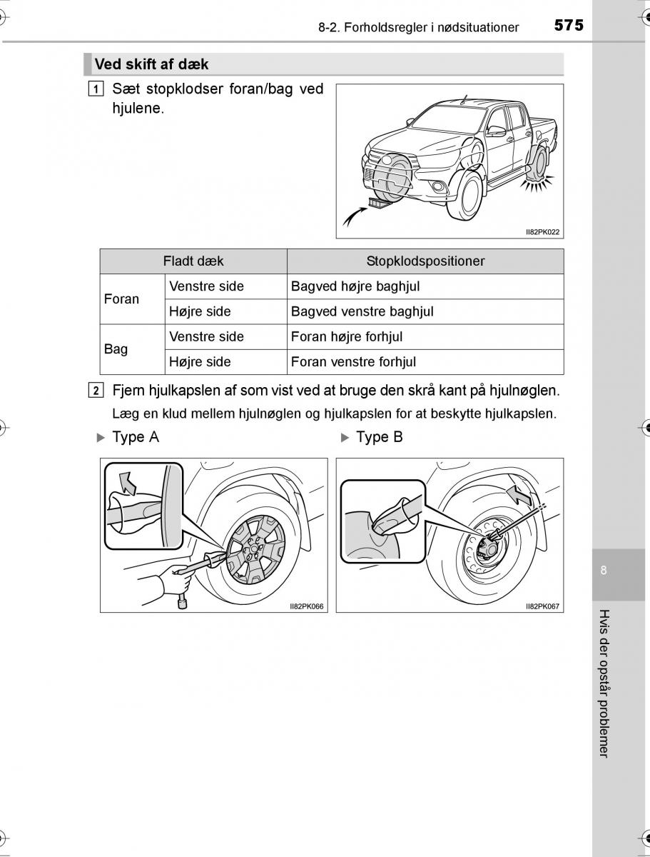 Toyota Hilux VIII 8 AN120 AN130 Bilens instruktionsbog / page 575