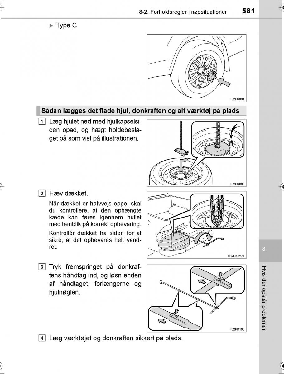 Toyota Hilux VIII 8 AN120 AN130 Bilens instruktionsbog / page 581