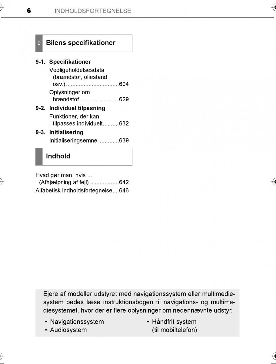 Toyota Hilux VIII 8 AN120 AN130 Bilens instruktionsbog / page 6