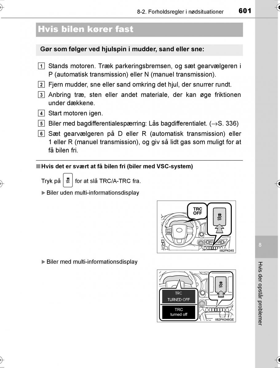 Toyota Hilux VIII 8 AN120 AN130 Bilens instruktionsbog / page 601