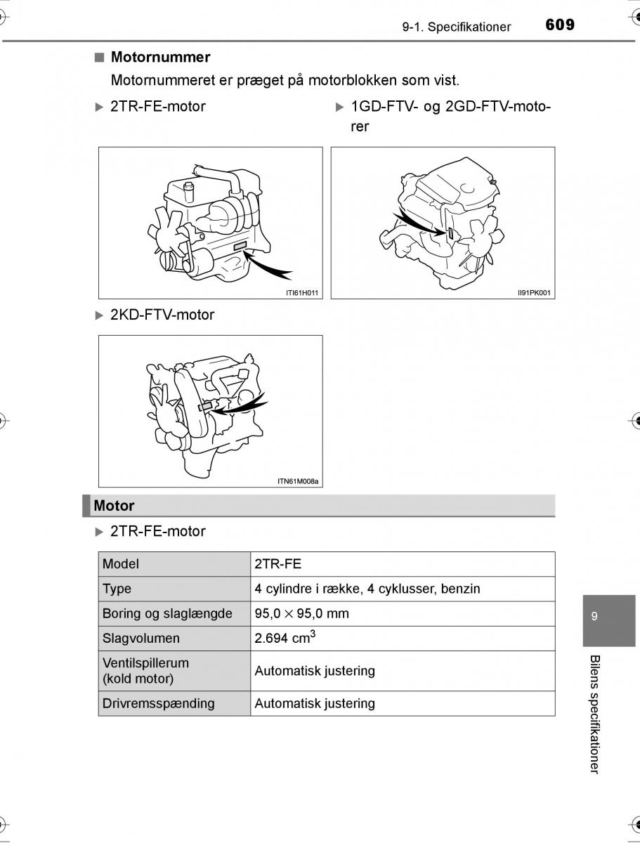 Toyota Hilux VIII 8 AN120 AN130 Bilens instruktionsbog / page 609