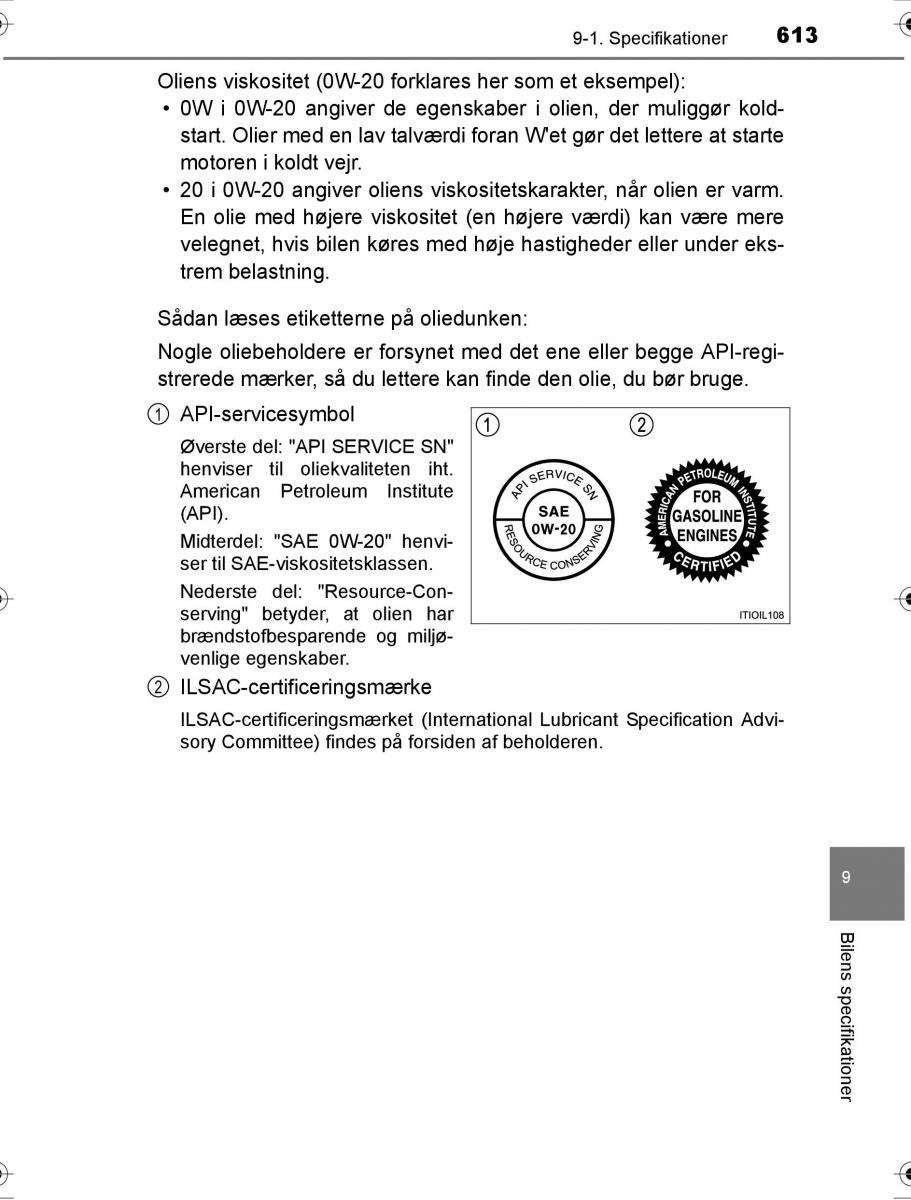 Toyota Hilux VIII 8 AN120 AN130 Bilens instruktionsbog / page 613