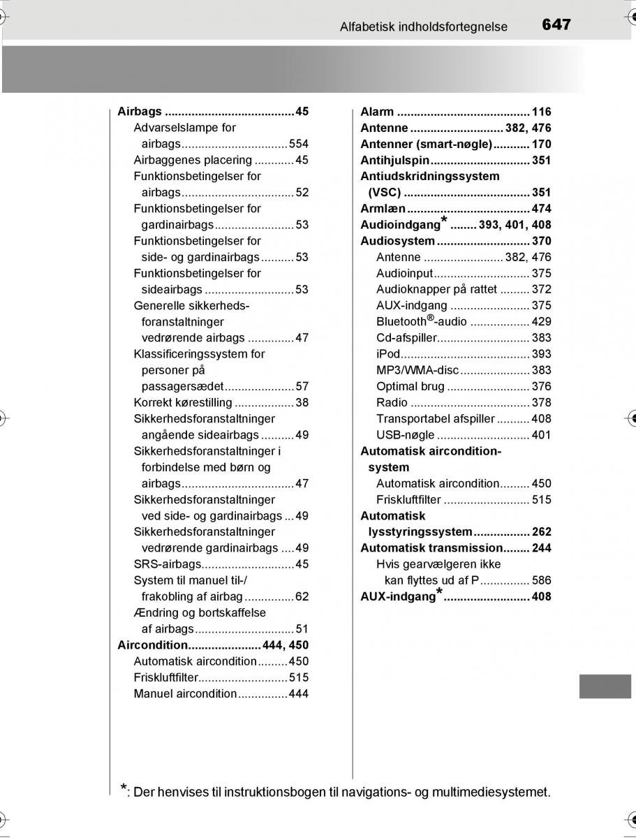 Toyota Hilux VIII 8 AN120 AN130 Bilens instruktionsbog / page 647