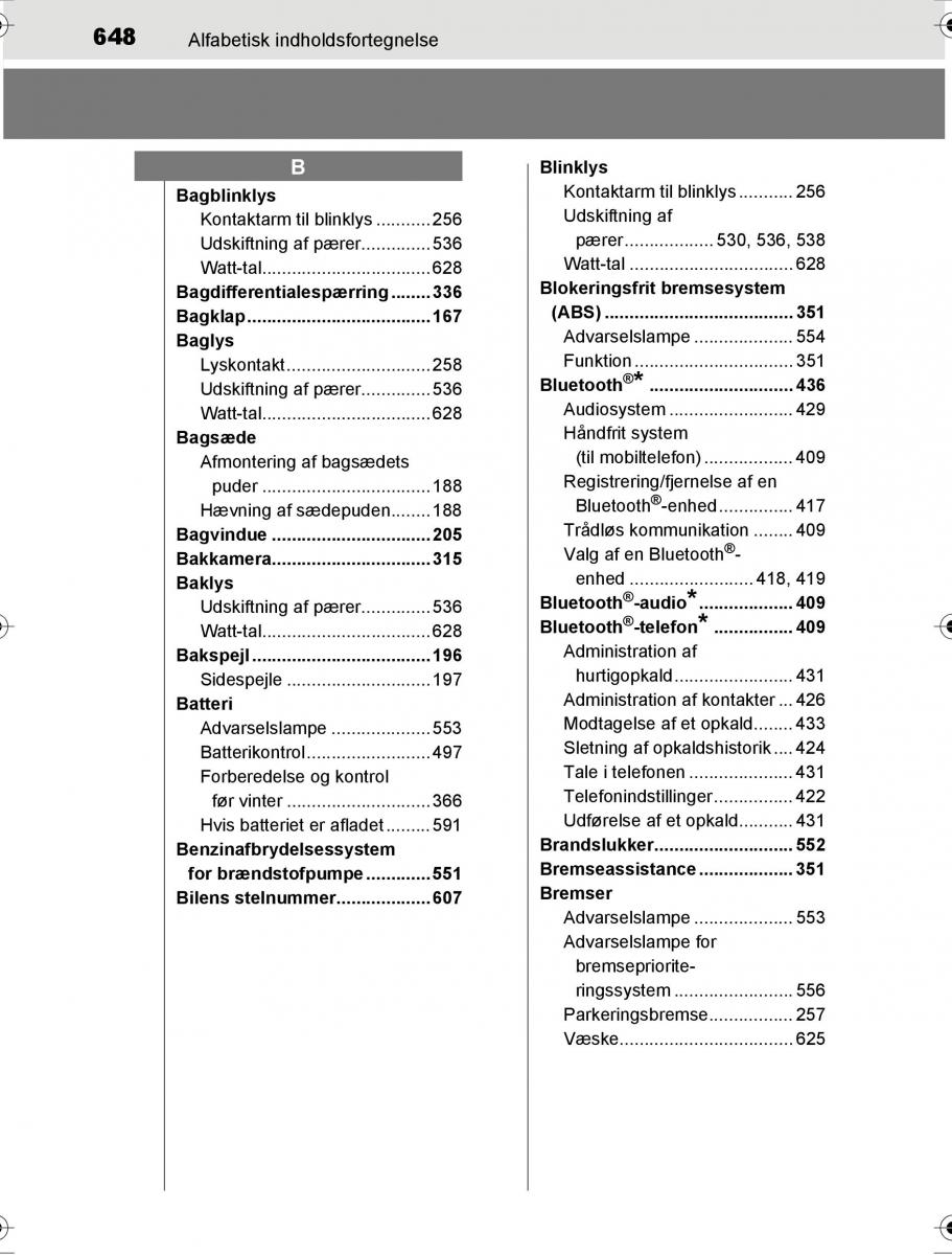 Toyota Hilux VIII 8 AN120 AN130 Bilens instruktionsbog / page 648