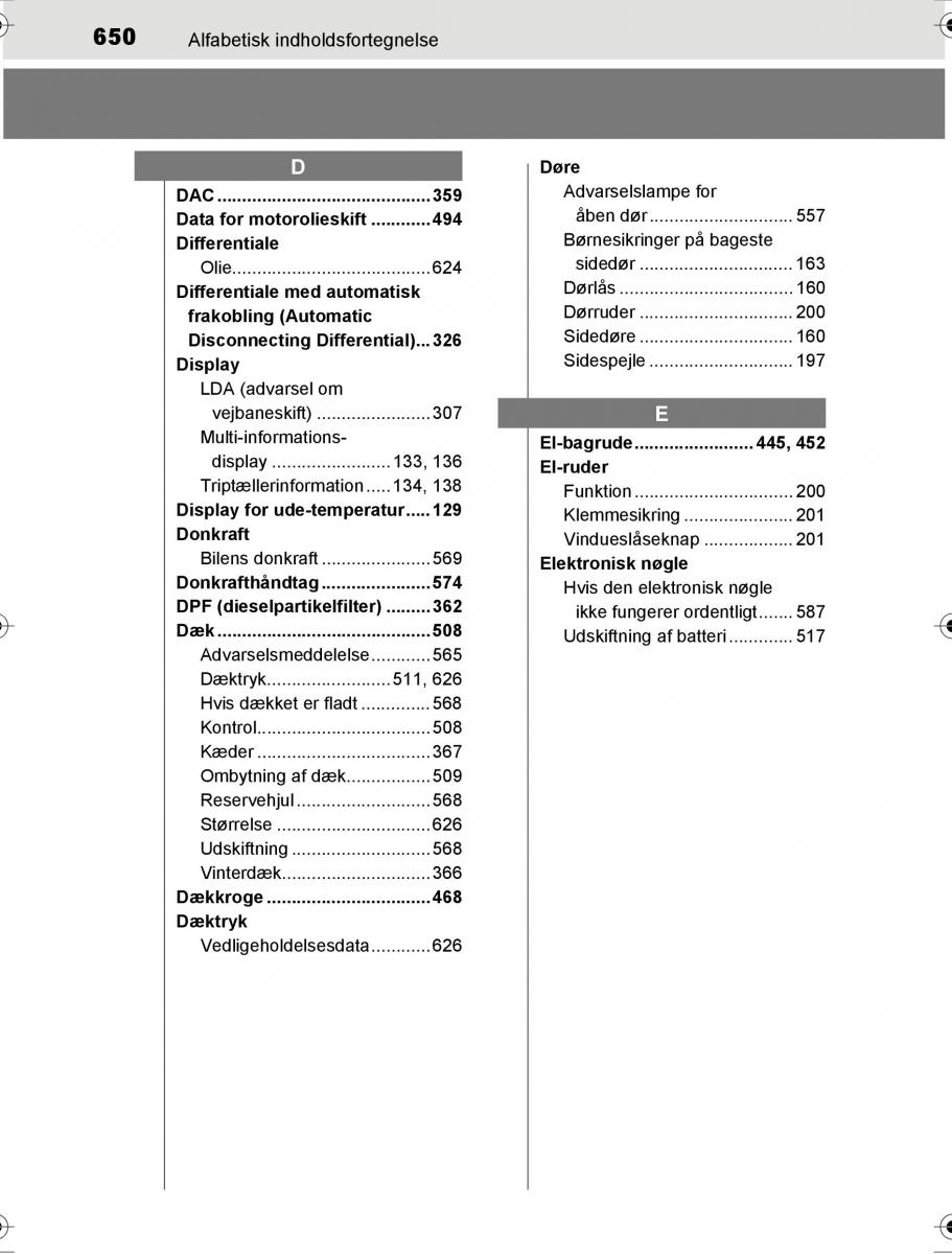 Toyota Hilux VIII 8 AN120 AN130 Bilens instruktionsbog / page 650