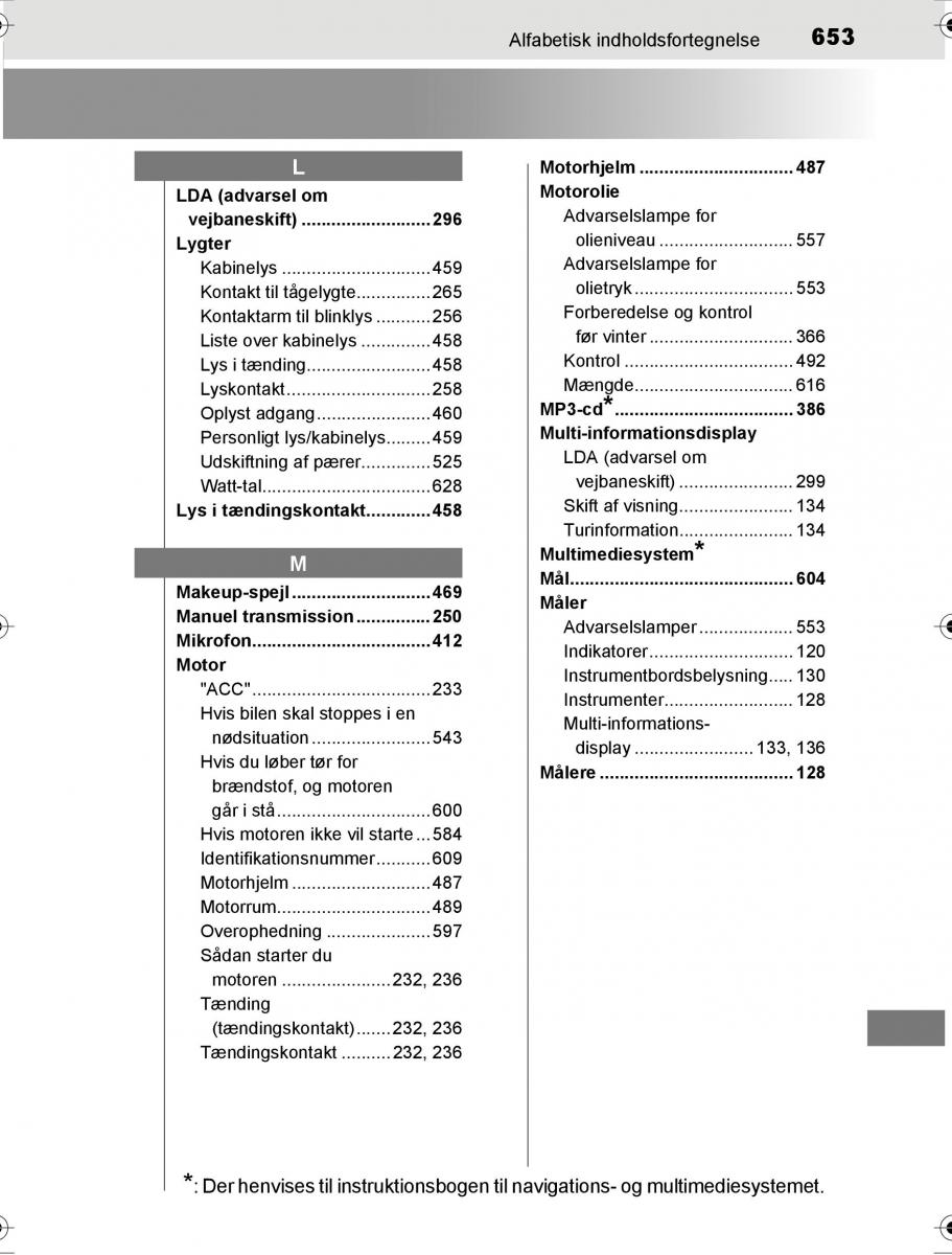 Toyota Hilux VIII 8 AN120 AN130 Bilens instruktionsbog / page 653