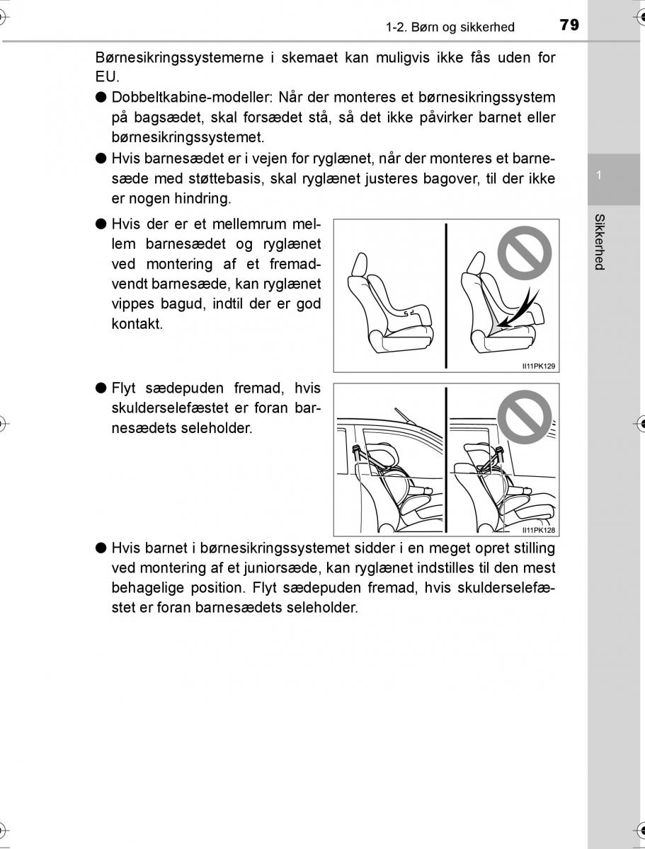 Toyota Hilux VIII 8 AN120 AN130 Bilens instruktionsbog / page 79