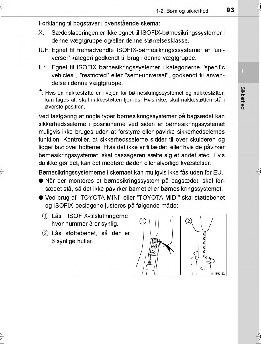 Toyota Hilux VIII 8 AN120 AN130 Bilens instruktionsbog / page 93