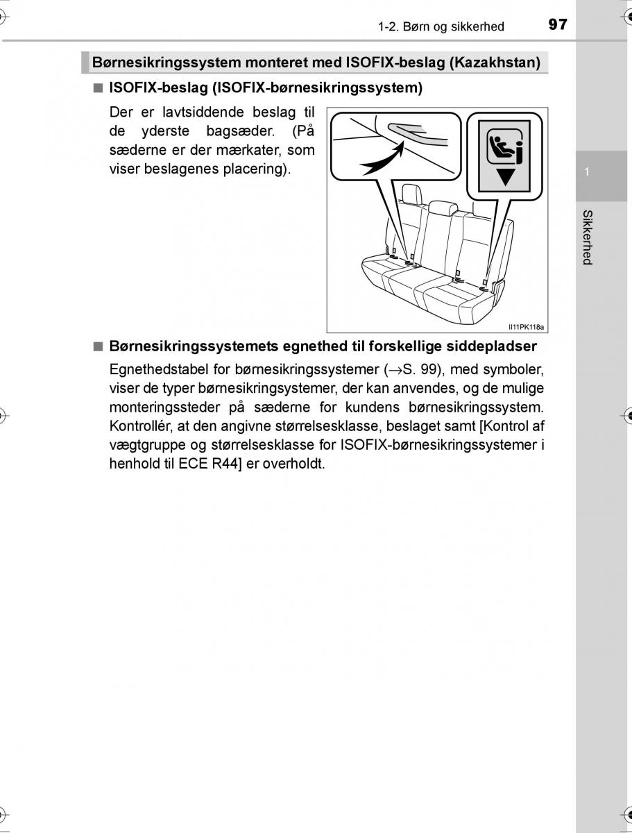 Toyota Hilux VIII 8 AN120 AN130 Bilens instruktionsbog / page 97