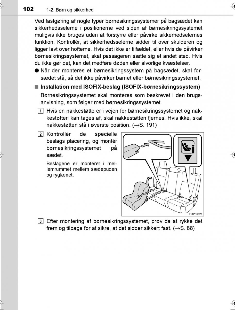 Toyota Hilux VIII 8 AN120 AN130 Bilens instruktionsbog / page 102