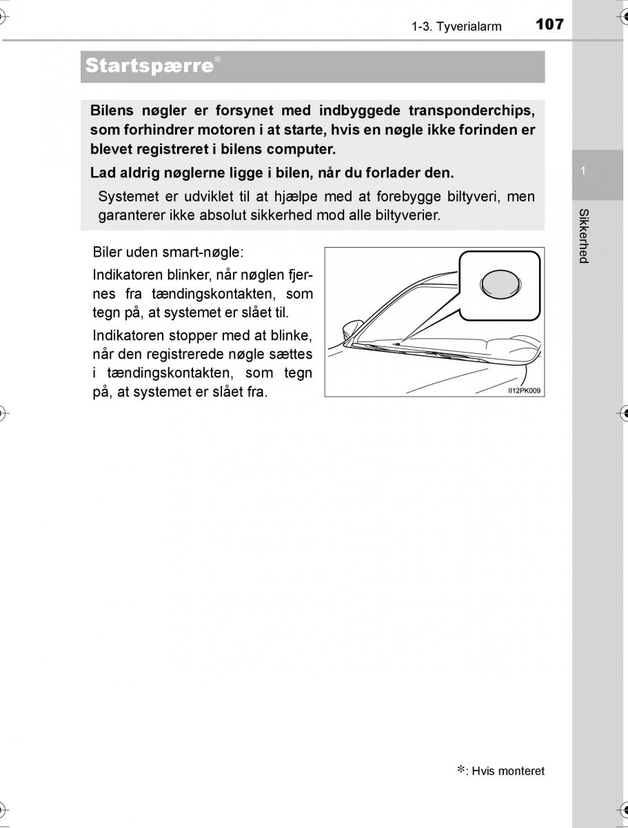 Toyota Hilux VIII 8 AN120 AN130 Bilens instruktionsbog / page 107