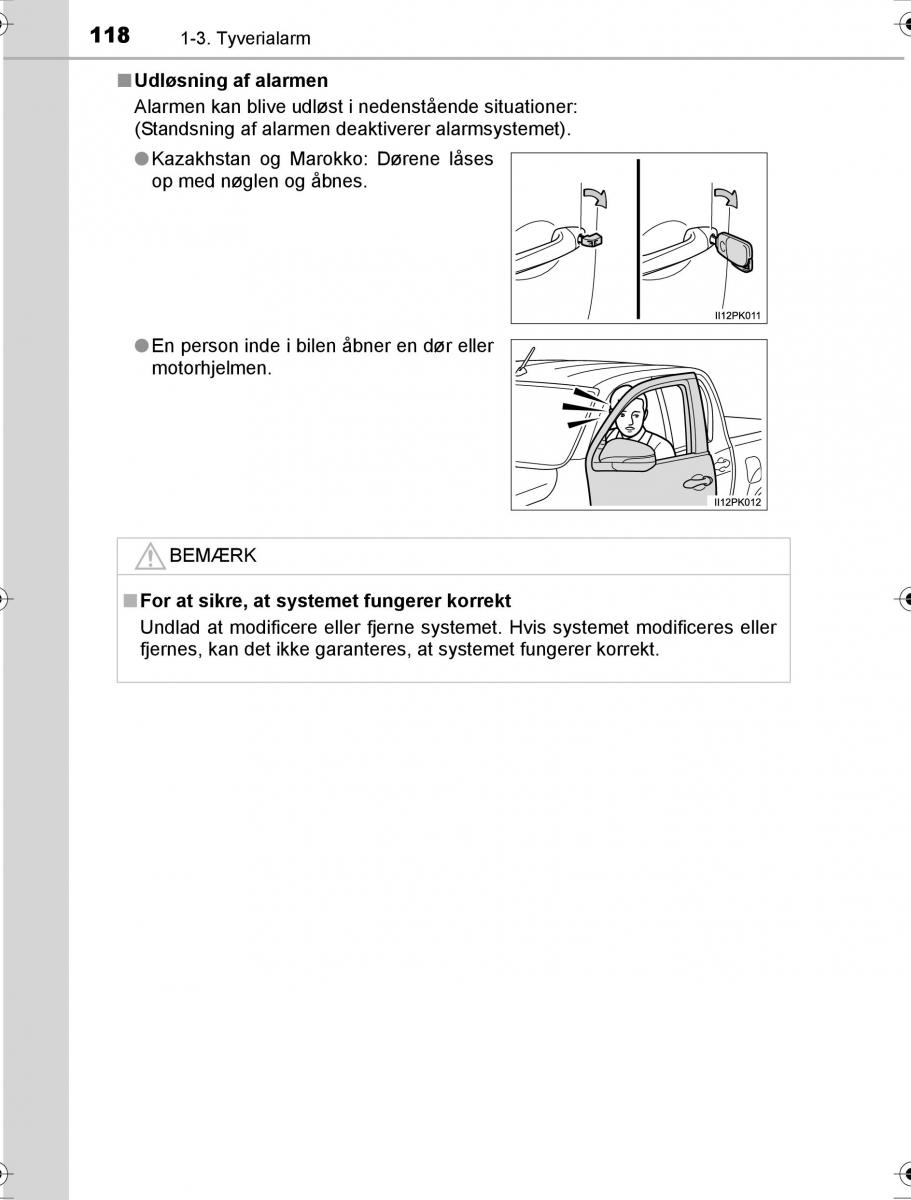 Toyota Hilux VIII 8 AN120 AN130 Bilens instruktionsbog / page 118