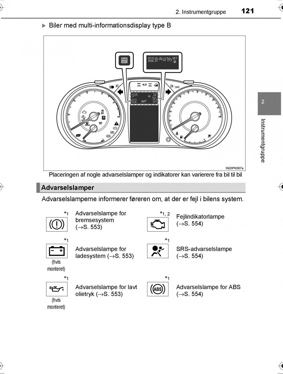 Toyota Hilux VIII 8 AN120 AN130 Bilens instruktionsbog / page 121