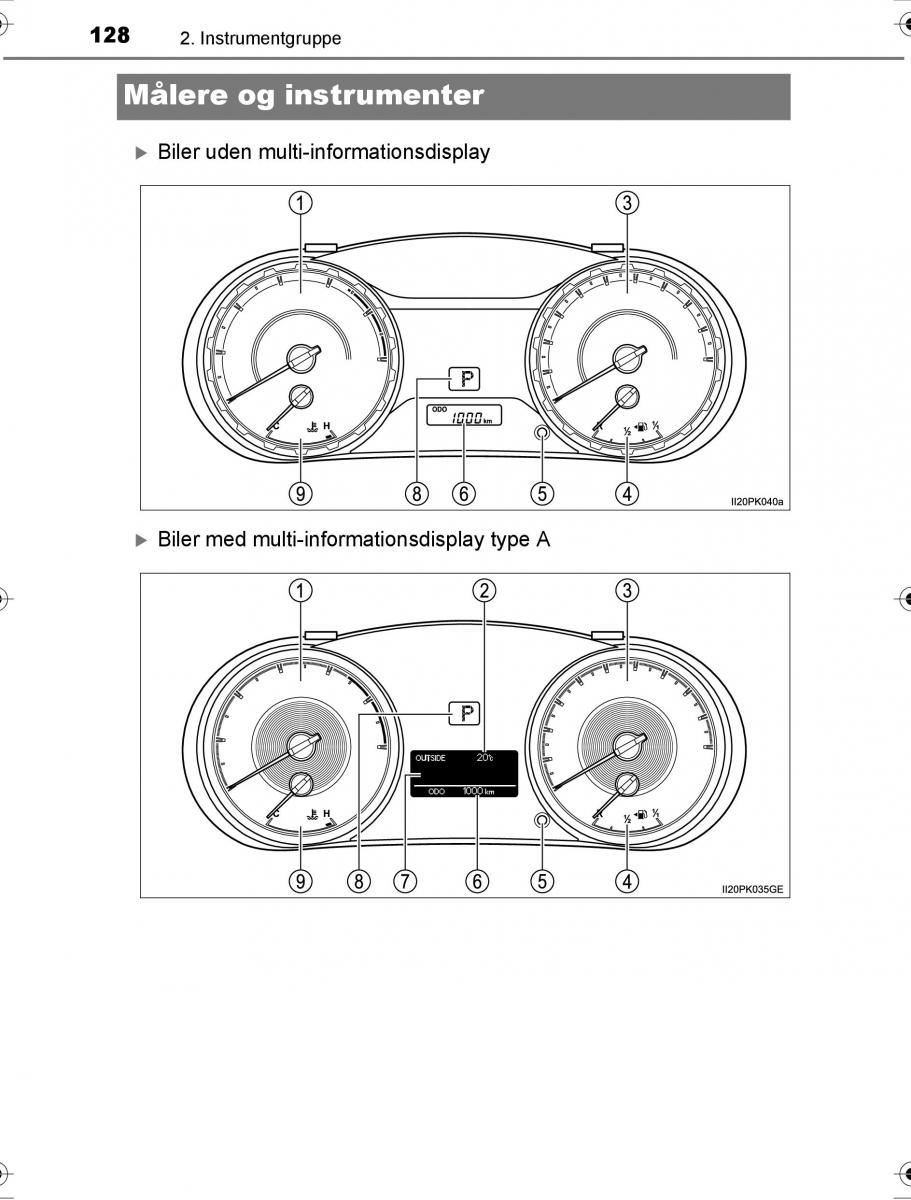 Toyota Hilux VIII 8 AN120 AN130 Bilens instruktionsbog / page 128