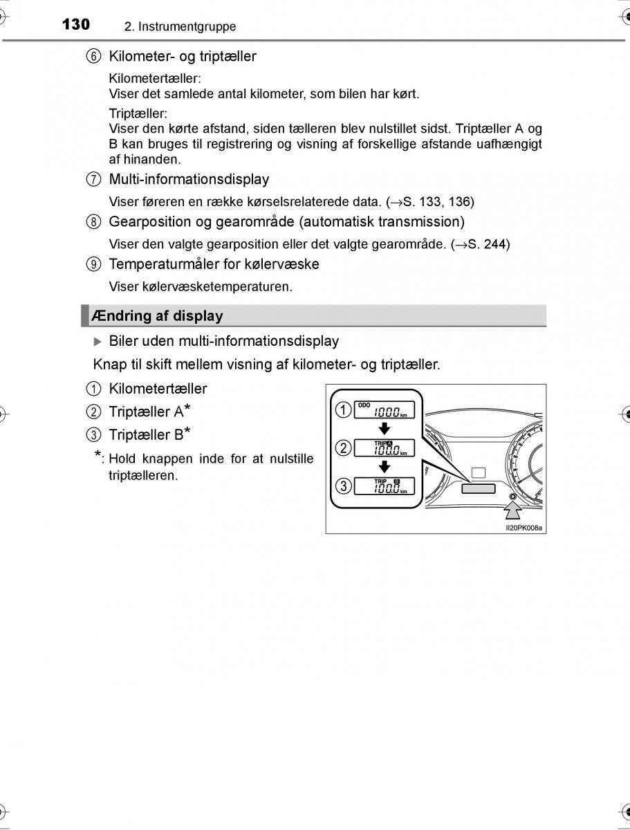 Toyota Hilux VIII 8 AN120 AN130 Bilens instruktionsbog / page 130