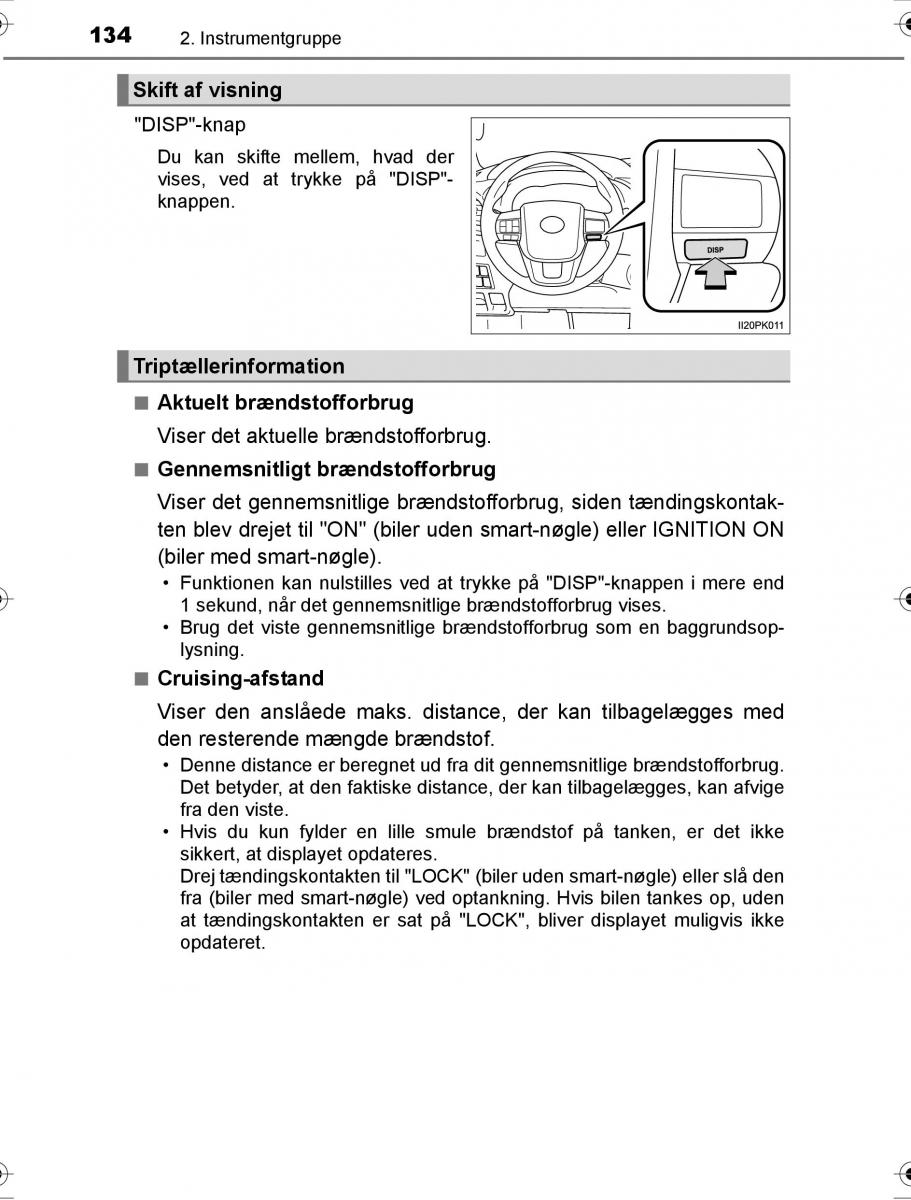 Toyota Hilux VIII 8 AN120 AN130 Bilens instruktionsbog / page 134