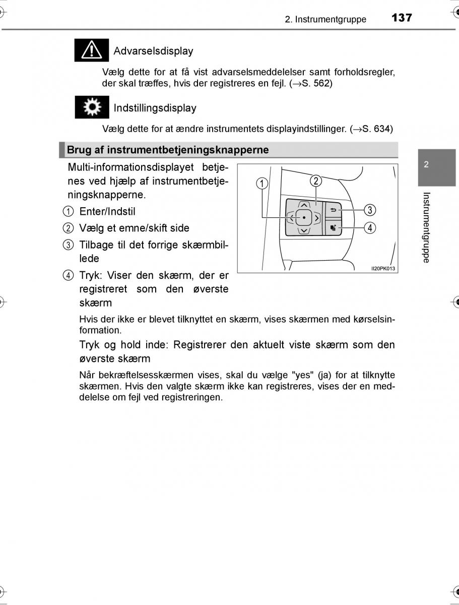 Toyota Hilux VIII 8 AN120 AN130 Bilens instruktionsbog / page 137