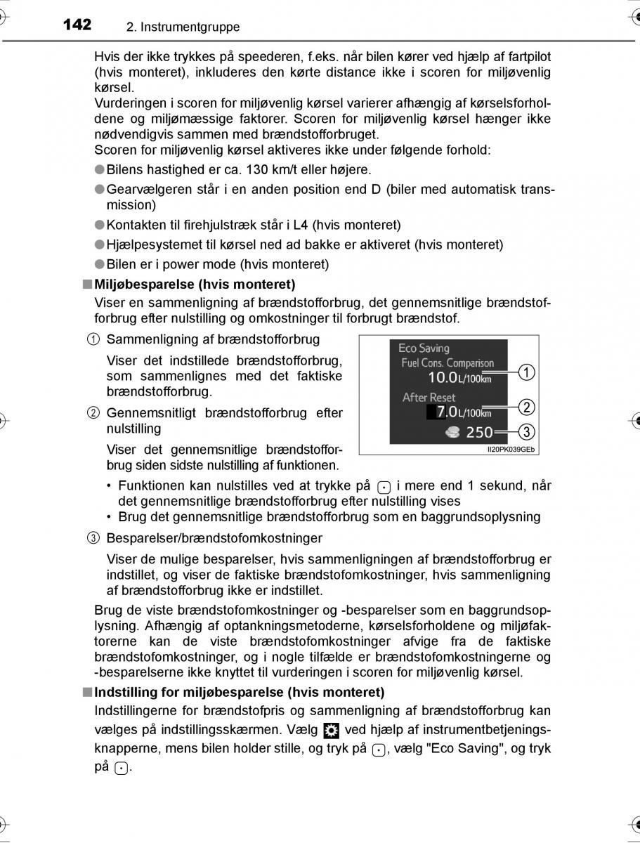 Toyota Hilux VIII 8 AN120 AN130 Bilens instruktionsbog / page 142