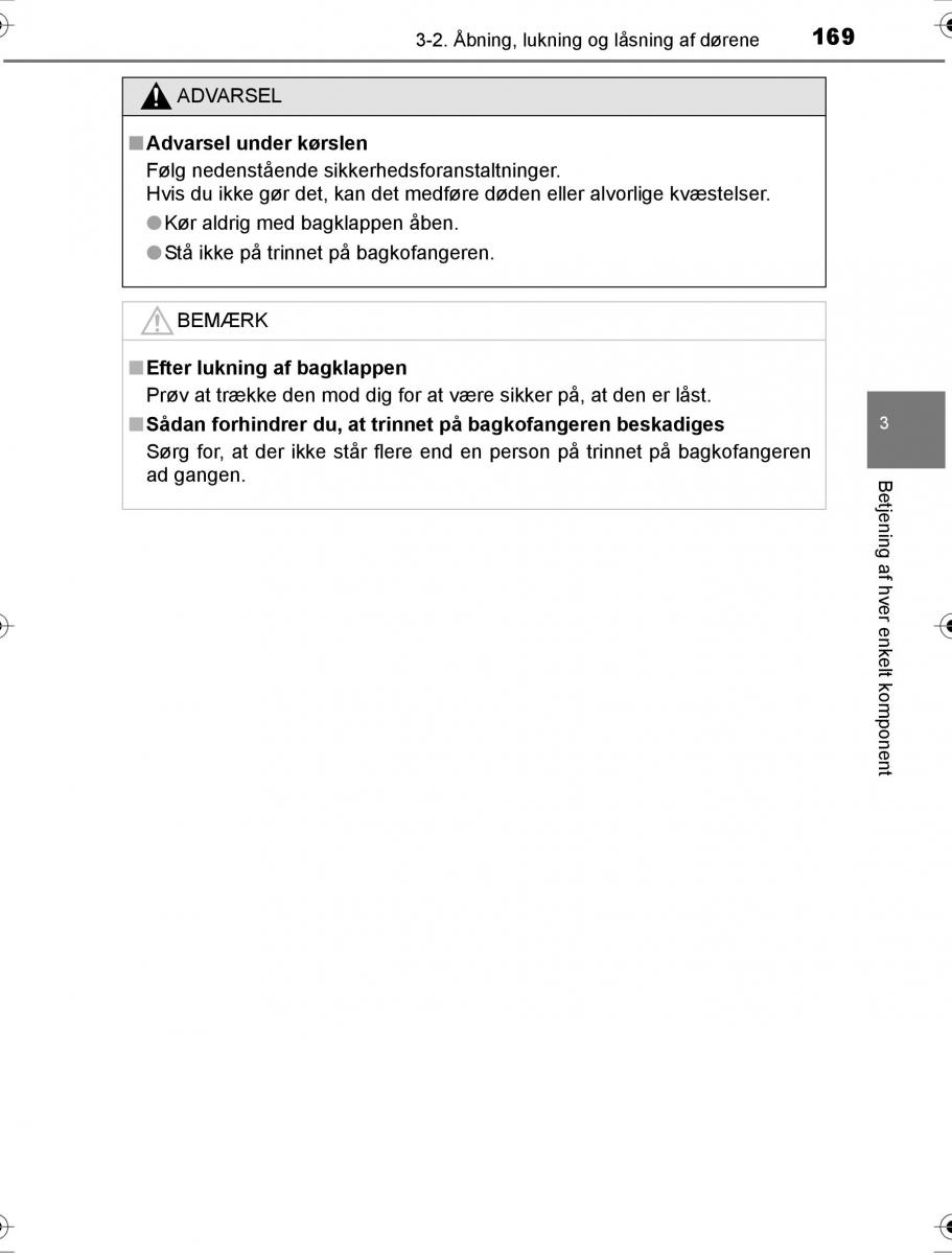 Toyota Hilux VIII 8 AN120 AN130 Bilens instruktionsbog / page 169