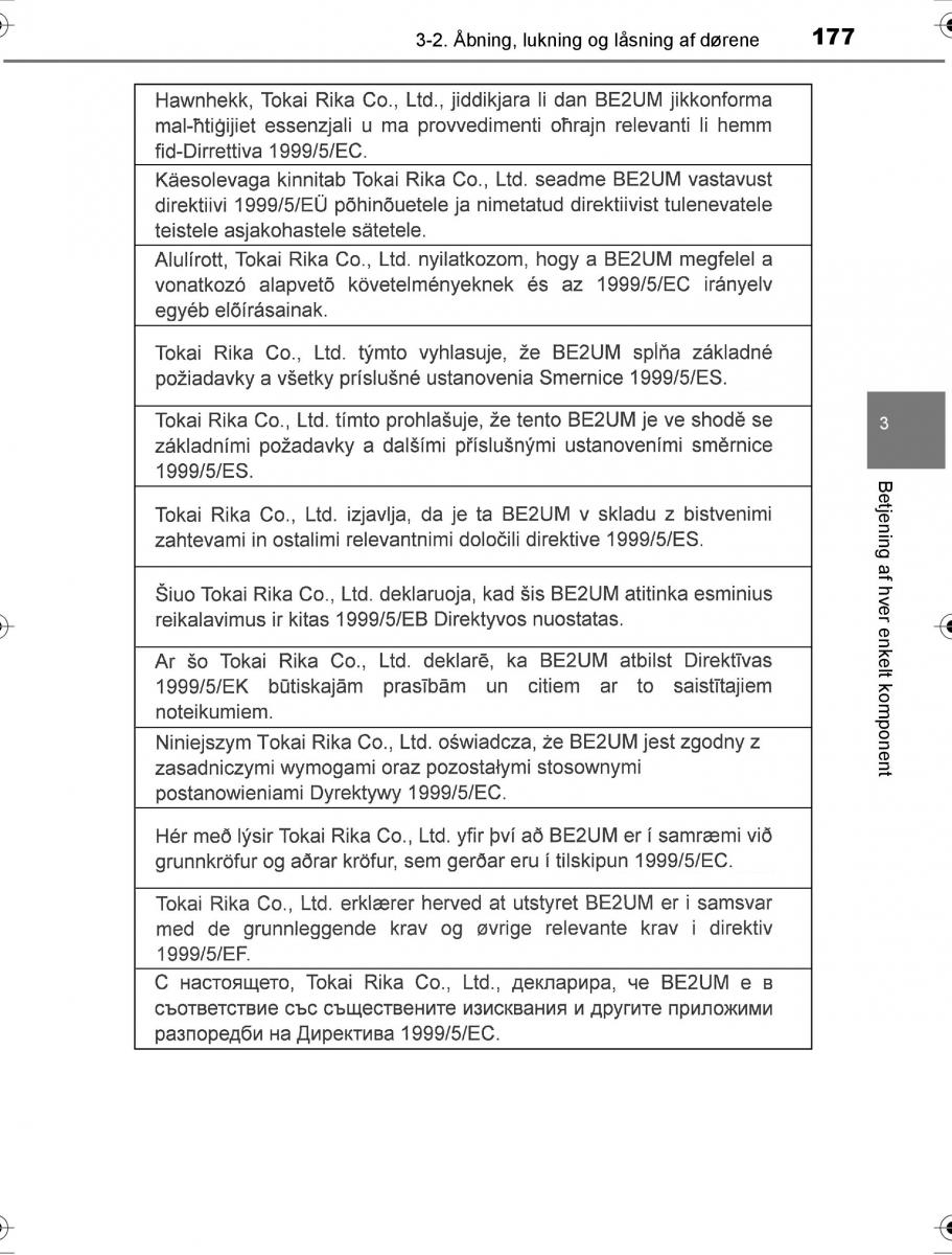 Toyota Hilux VIII 8 AN120 AN130 Bilens instruktionsbog / page 177