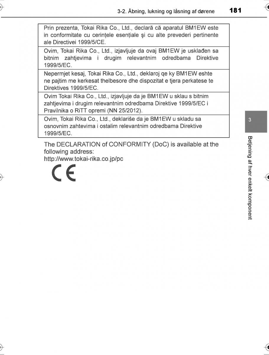 Toyota Hilux VIII 8 AN120 AN130 Bilens instruktionsbog / page 181