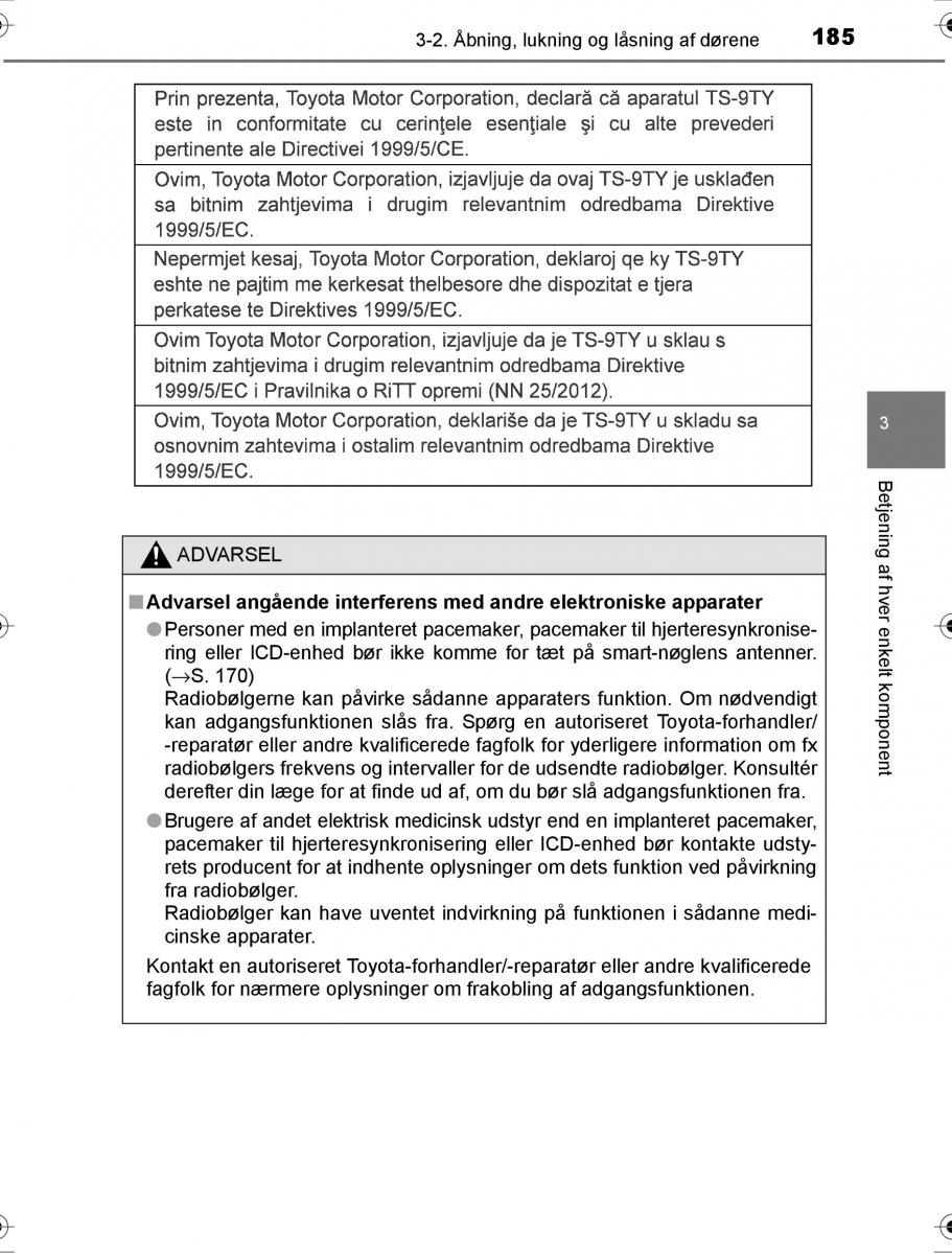 Toyota Hilux VIII 8 AN120 AN130 Bilens instruktionsbog / page 185