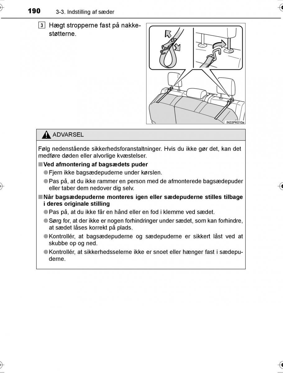 Toyota Hilux VIII 8 AN120 AN130 Bilens instruktionsbog / page 190