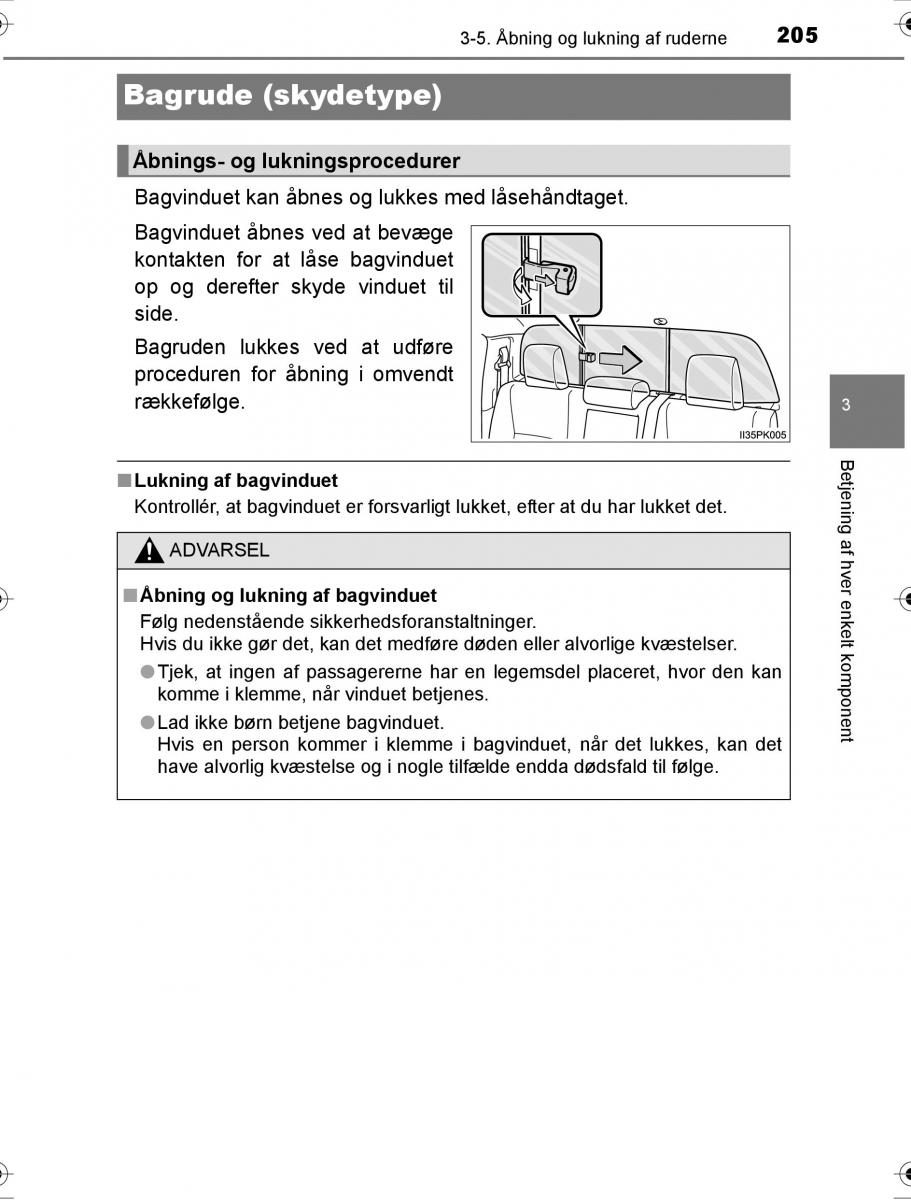 Toyota Hilux VIII 8 AN120 AN130 Bilens instruktionsbog / page 205