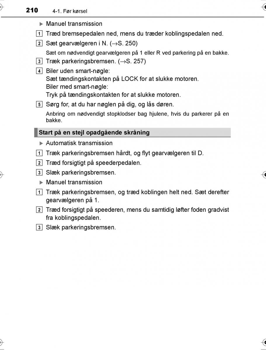 Toyota Hilux VIII 8 AN120 AN130 Bilens instruktionsbog / page 210