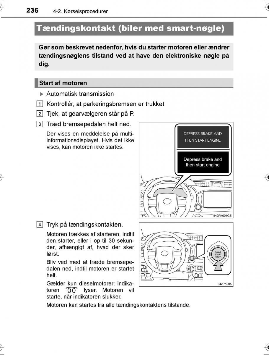 Toyota Hilux VIII 8 AN120 AN130 Bilens instruktionsbog / page 236