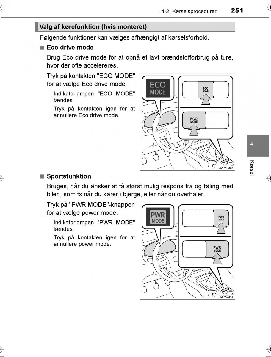 Toyota Hilux VIII 8 AN120 AN130 Bilens instruktionsbog / page 251