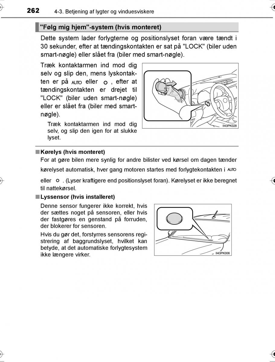 Toyota Hilux VIII 8 AN120 AN130 Bilens instruktionsbog / page 262