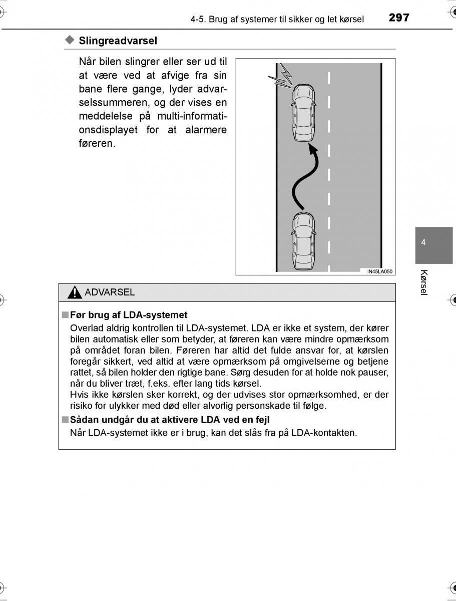 Toyota Hilux VIII 8 AN120 AN130 Bilens instruktionsbog / page 297