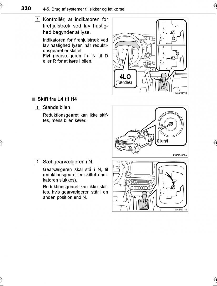 Toyota Hilux VIII 8 AN120 AN130 Bilens instruktionsbog / page 330