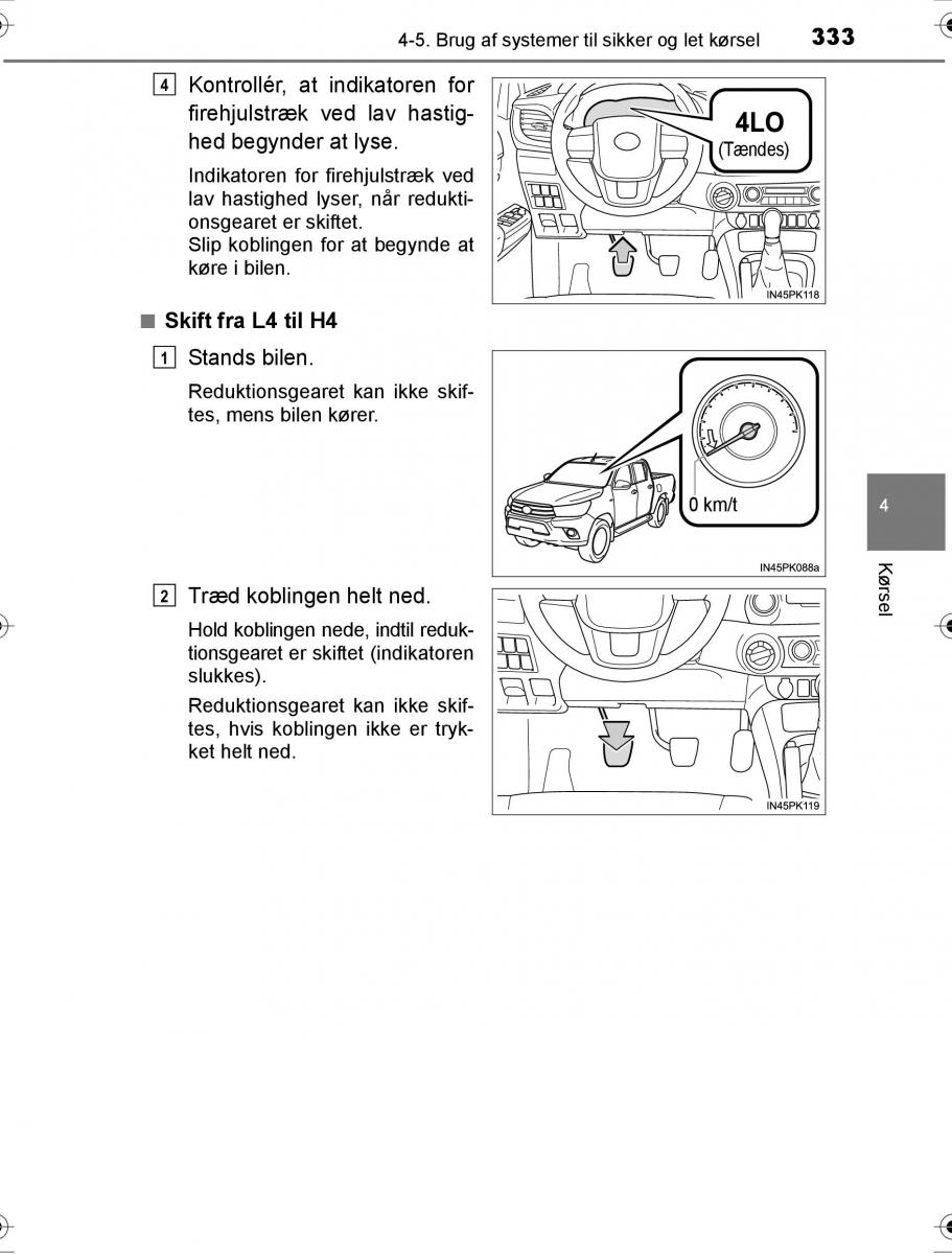 Toyota Hilux VIII 8 AN120 AN130 Bilens instruktionsbog / page 333