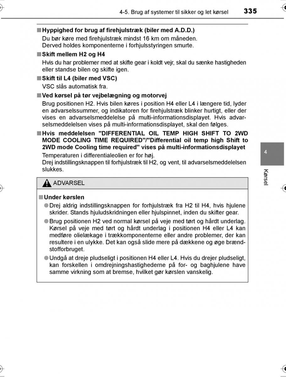 Toyota Hilux VIII 8 AN120 AN130 Bilens instruktionsbog / page 335