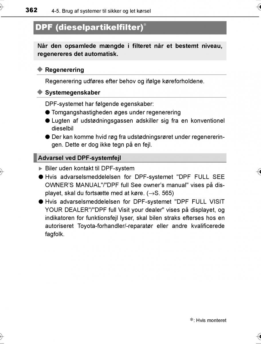 Toyota Hilux VIII 8 AN120 AN130 Bilens instruktionsbog / page 362