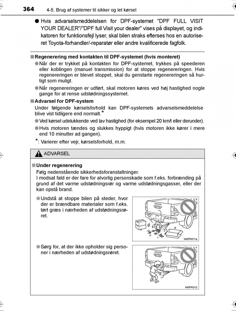 Toyota Hilux VIII 8 AN120 AN130 Bilens instruktionsbog / page 364