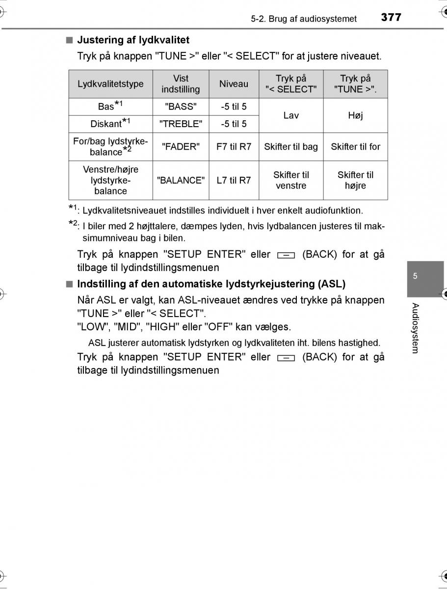 Toyota Hilux VIII 8 AN120 AN130 Bilens instruktionsbog / page 377